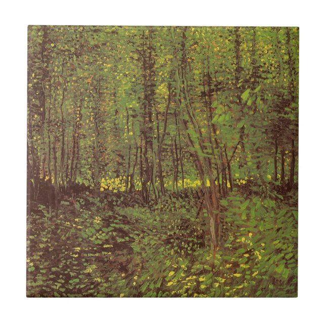 Carreau Vincent van Gogh - Arbres et sous-bois (Devant)