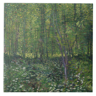 Carreau Vincent van Gogh - Arbres et sous-bois