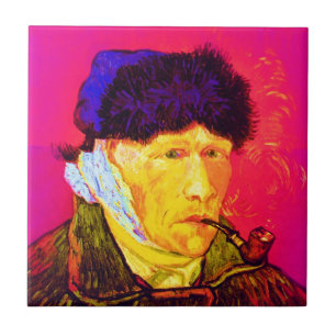 Carreau Vincent Van Gogh - Autoportrait Bandage Pop Art