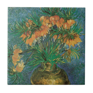 Carreau Vincent van Gogh - Fritillaires dans un vase de cu