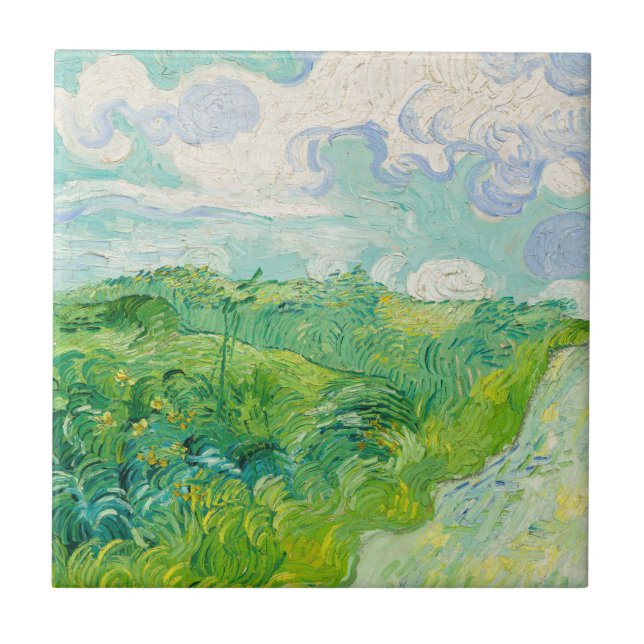 Carreau Vincent van Gogh - Green Wheat Field, Auvers (Devant)