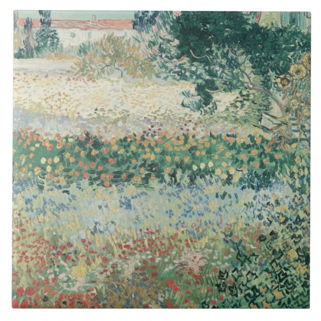 Carreau Vincent van Gogh | Jardin à Bloom, Arles, 1888 (Devant)