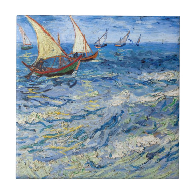 Carreau Vincent van Gogh - La mer aux Saintes-Maries (Devant)
