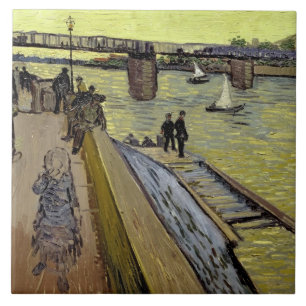 Carreau Vincent van Gogh  Le Pont de Trinquetaille Arles