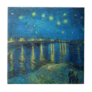 Carreau Vincent Van Gogh Nuit étoilée sur le Rhône