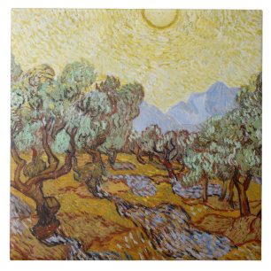 Carreau Vincent van Gogh - Olive Trees