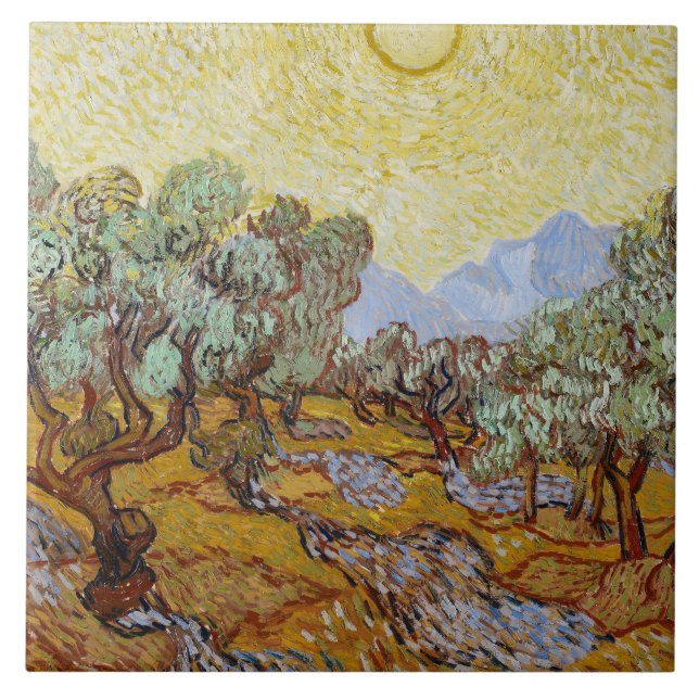 Carreau Vincent van Gogh - Olive Trees (Devant)