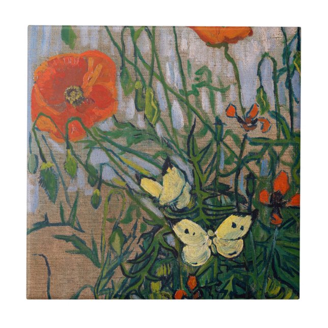 Carreau Vincent van Gogh - Papillons et papillons (Devant)