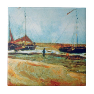 Carreau Vincent Van Gogh - Plage à Scheveningen Beaux-Arts