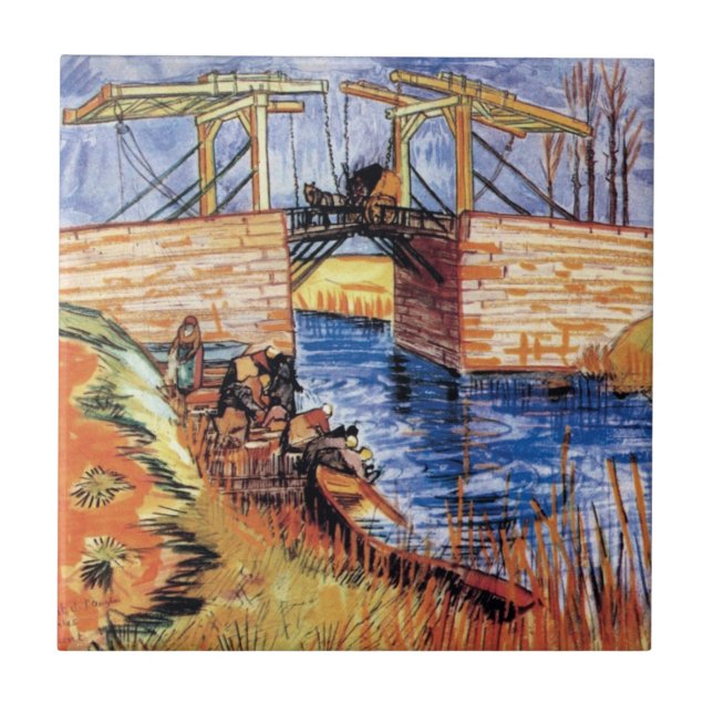 Carreau Vincent Van Gogh - Pont Langlois À Arles (Devant)