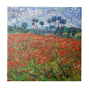 Carreau Vincent van Gogh - Poppy Field
