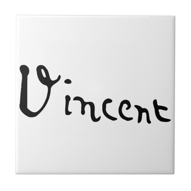 Carreau Vincent Van Gogh Signature (Devant)