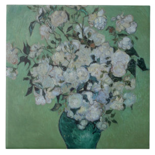 Carreau Vincent van Gogh un vase de roses, 1890