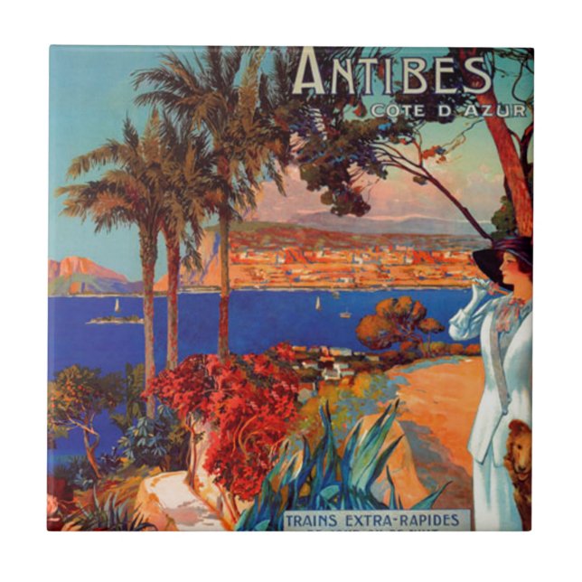 Carreau Vintage Antibes Côte d'Azur (Devant)