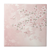 Vintage Blush PInk Cherry Blossom