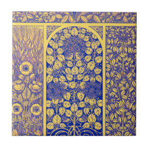 Carreau Vintage Botanique Art Nouveau Motif
