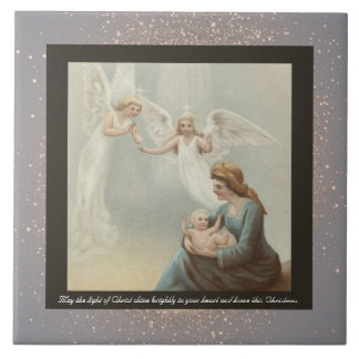 Carreau Vintage Carrelage en céramique de Noël religieux +