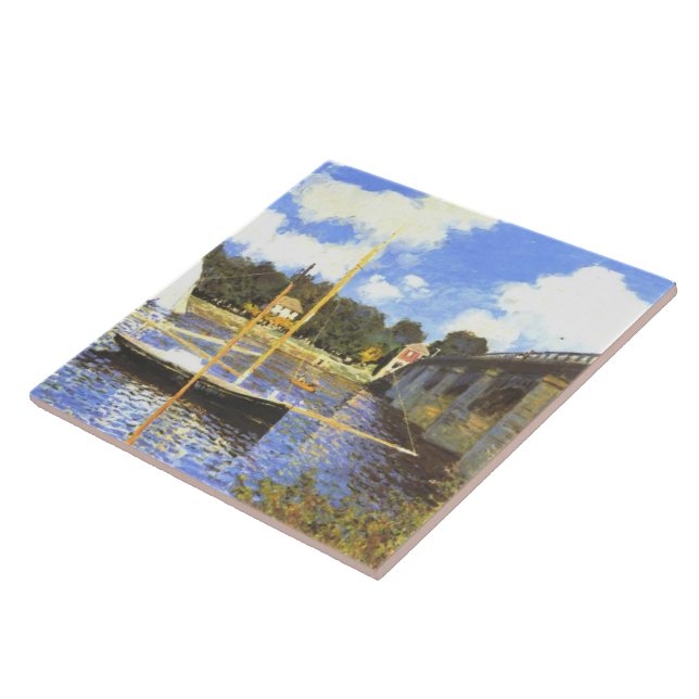 Carreau Vintage Claude Monet Le pont Argenteuil (Côté)