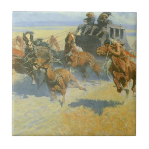 Carreau Vintage Cowboy, Downing Nigh Leader, Remington