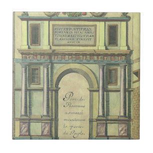 Carreau Vintage Église Porte Entrée Renaissance Architectu