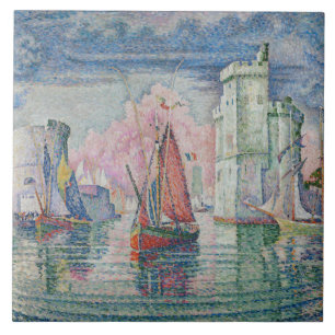Carreau Vintage Entrée du port de la Rochelle Paul Signac