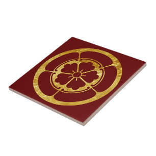 Carreau Vintage Faux Gold Oda Japon Mon Graphisme