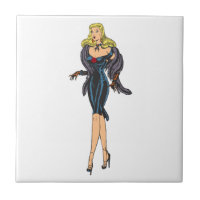 Vintage Gorgeous Glamor Girl Retro Blonde Pinup