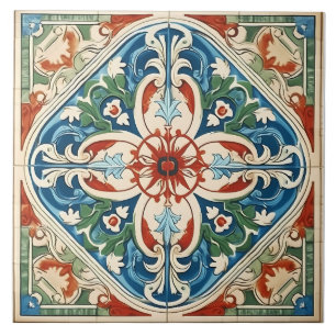 Carreau Vintage italien méditerranéen Motif