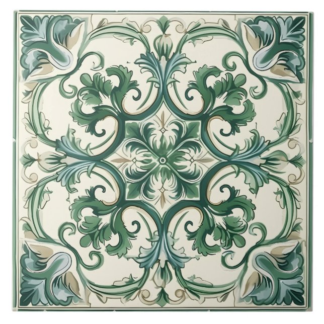 Carreau Vintage italien méditerranéen Motif (Devant)