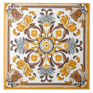 Carreau Vintage italien méditerranéen Motif