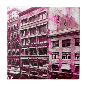 Carreau Vintage Kansas City Pink Grunge