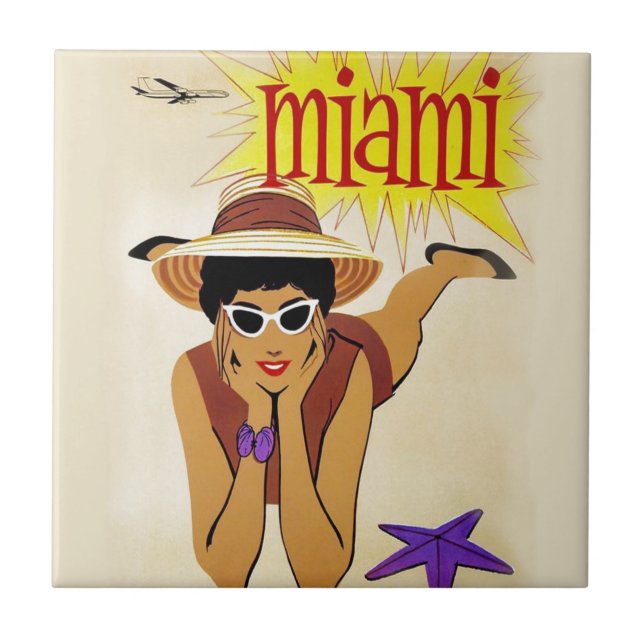 Carreau Vintage Miami Beach (Devant)