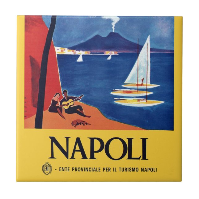 Carreau Vintage Naples Italie Travel (Devant)