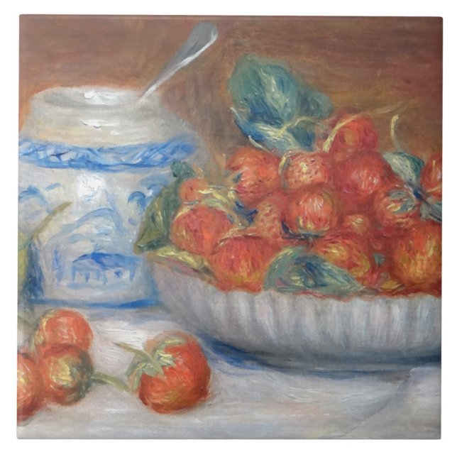 Carreau Vintage Pierre Auguste Renoir Fraises (Devant)