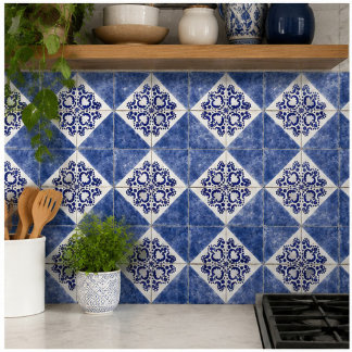 Carreau Vintage Porto Diamond Antique Portuguese Blue