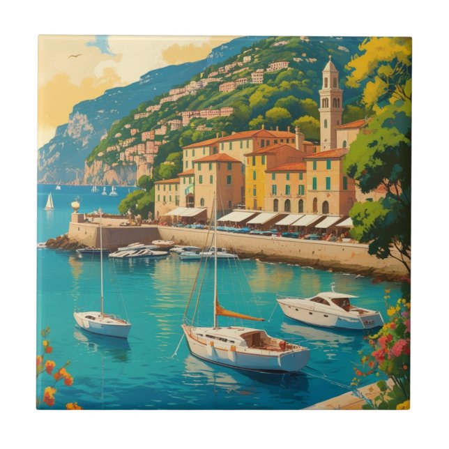 Carreau Vintage Portofino Genova Italie (Devant)