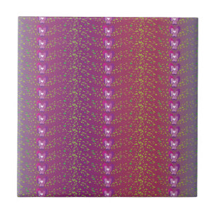 Carreau Vintage Sunset Floral Violets fond d'écran motif