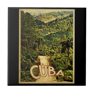 Carreau Vintage voyage Cuba