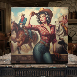 Carreau Vintage Western Cowgirl