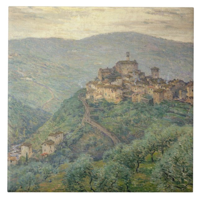 Carreau Vintage Willard Metcalf Pelago Toscane (Devant)