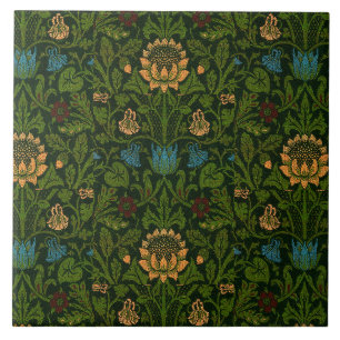 Carreau Vintage William Morris Violet et Columbine