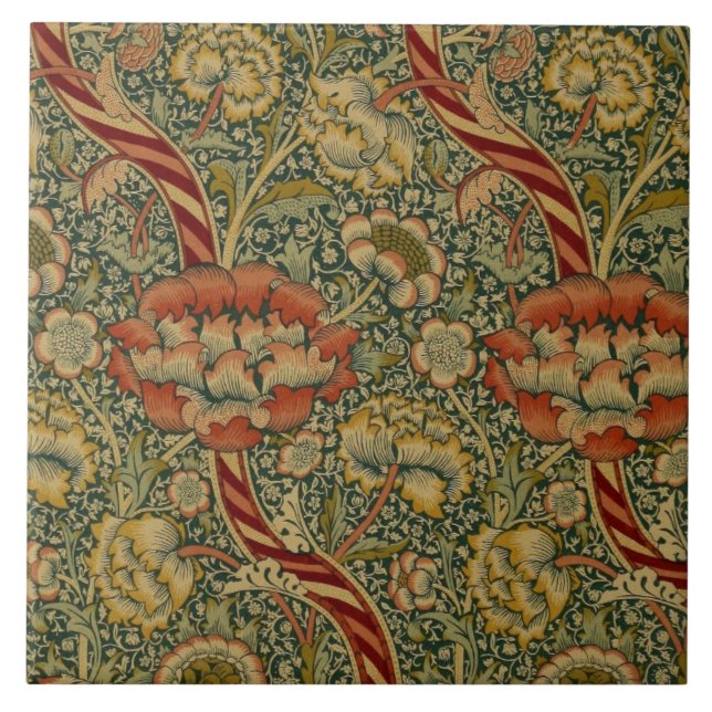 Carreau Vintage William Morris Wandle (Devant)