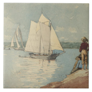 Carreau Vintage Winslow Homer Clear Sailing