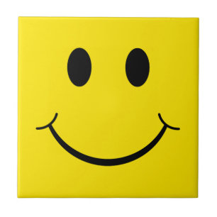 Carreau Visage Jaune Jaune Classique des années 70