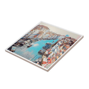 Carreau VNT008 VENISE, Grand Canal, Italie,
