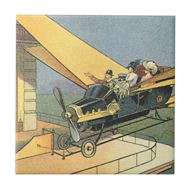Carreau Voiture convertible Steampunk de science-fiction v (Devant)