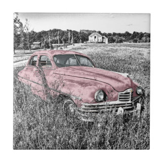 Carreau Voiture Vintage classique rose