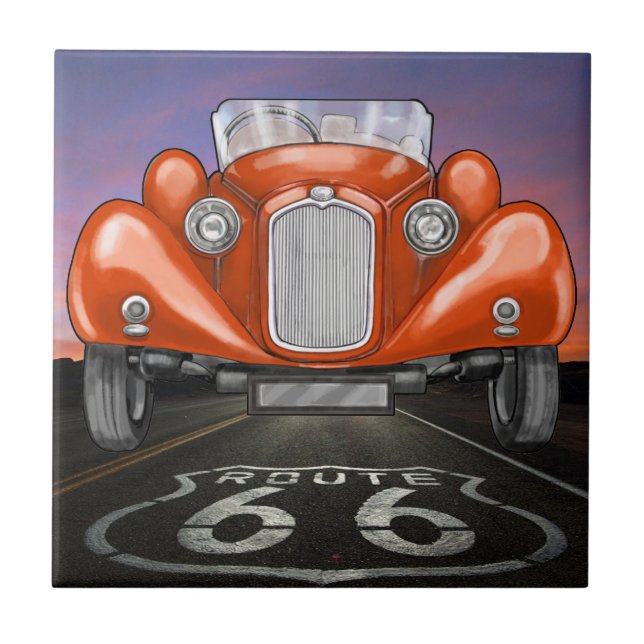 Carreau Voitures Vintage - Route 66 - SRF (Devant)