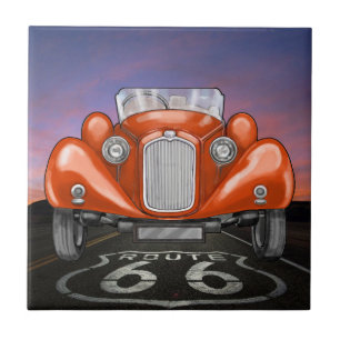 Carreau Voitures Vintage - Route 66 - SRF