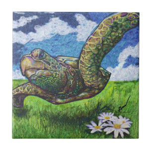Carreau Vol de la cuillère de tortue de mer Repos / Tuile